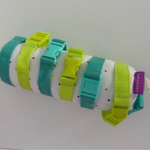 LOVEVERY Vibrant Green and Blue Belt Set